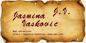 Jasmina Vasković vizit kartica